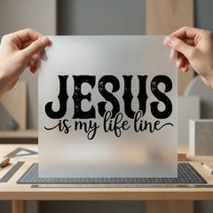 Jesus Life Line Christian Christian Faith Ready to Press DTF Transfer for Dtf