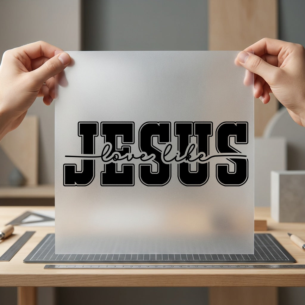 Jesus Love Like Faith-based Christian Faith Ready to Press DTF Transfer for Dtf