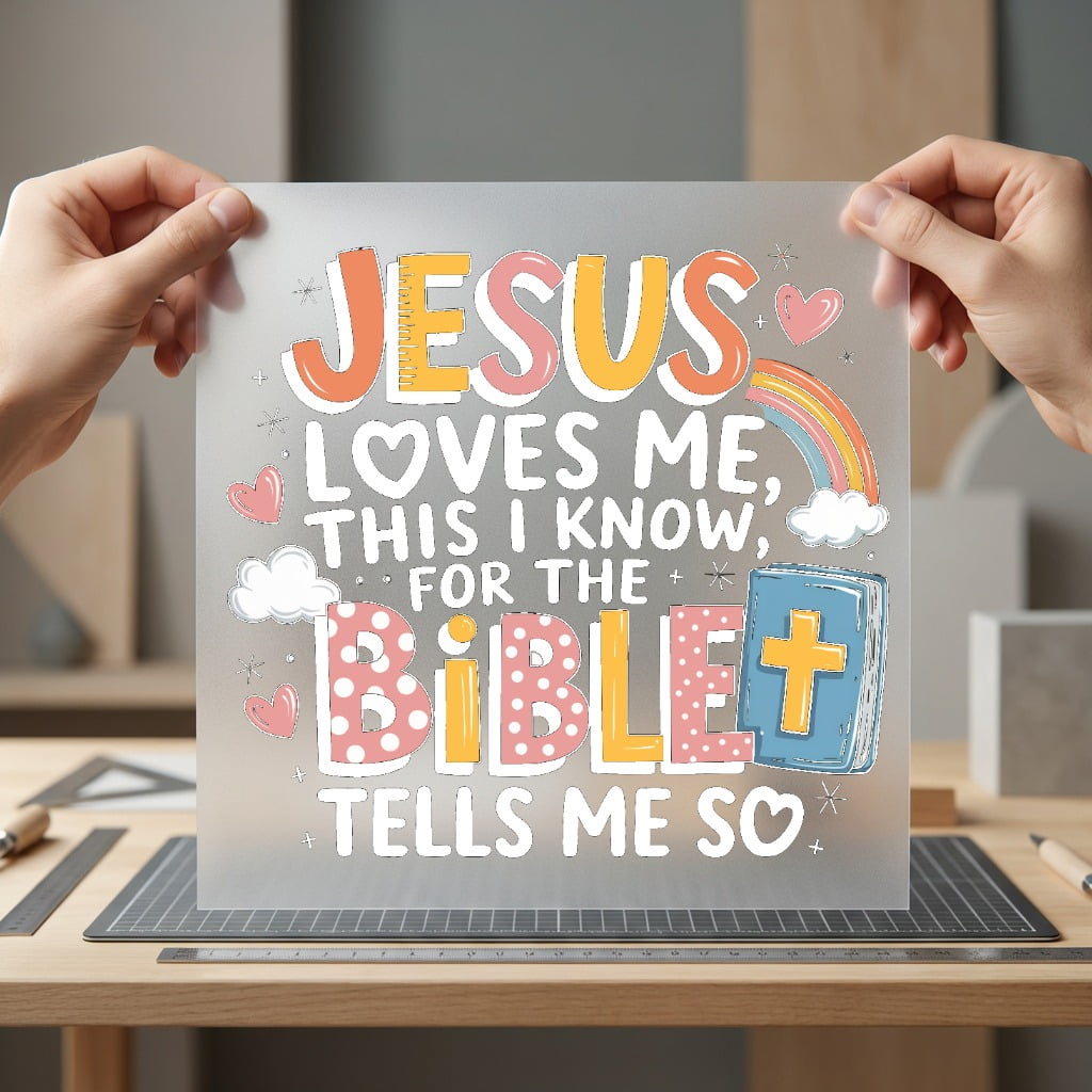 Jesus Loves Bible Christian Christian Faith Ready to Press DTF Transfer for Dtf