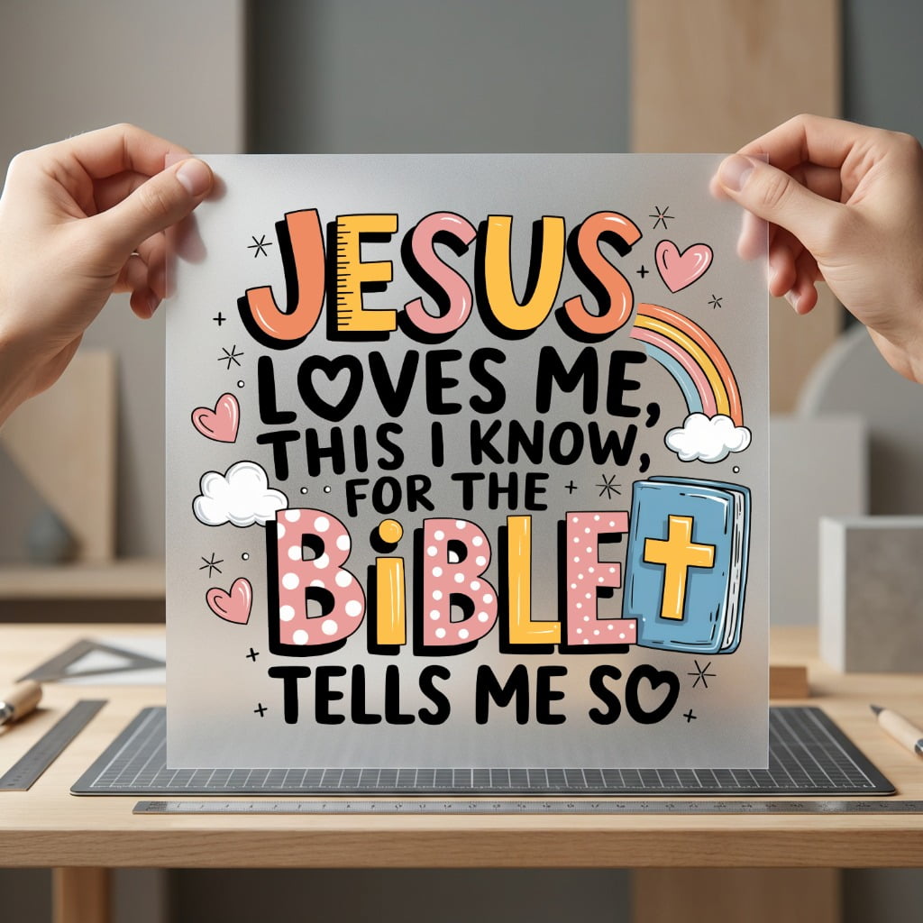 Jesus Loves Bible Christian Christian Faith Ready to Press DTF Transfer for Dtf