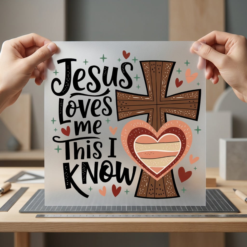 Jesus Loves Know Retro Christian Faith Ready to Press DTF Transfer for Dtf