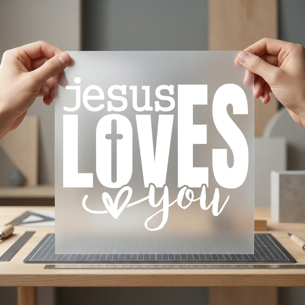 Jesus Loves You Faith Christian Faith Ready to Press DTF Transfer for Dtf
