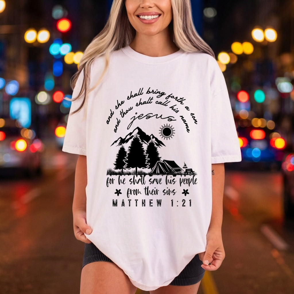 Jesus Matthew Scripture Mountains Christian Faith Ready to Press DTF Transfer for Dtf
