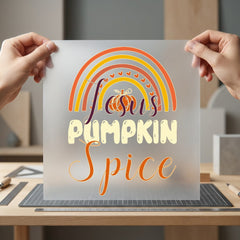 Jesus Pumpkin Spice Rainbow Faith Thanksgiving Ready to Press DTF Transfer for Dtf