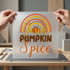 Jesus Pumpkin Spice Rainbow Faith Thanksgiving Ready to Press DTF Transfer for Dtf