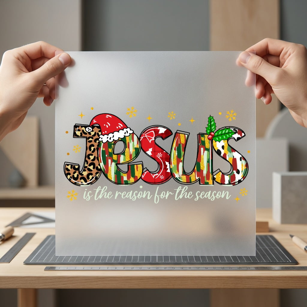 Jesus Reason Christmas Diy Christian Faith Ready to Press DTF Transfer for Dtf