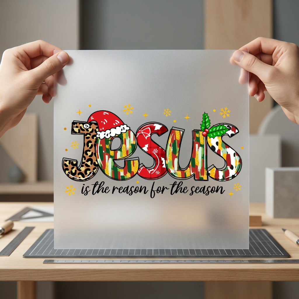 Jesus Reason Christmas Diy Christian Faith Ready to Press DTF Transfer for Dtf