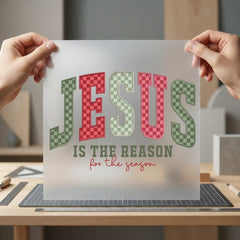 Jesus Reason Christmas Diy Christian Faith Ready to Press DTF Transfer for Dtf