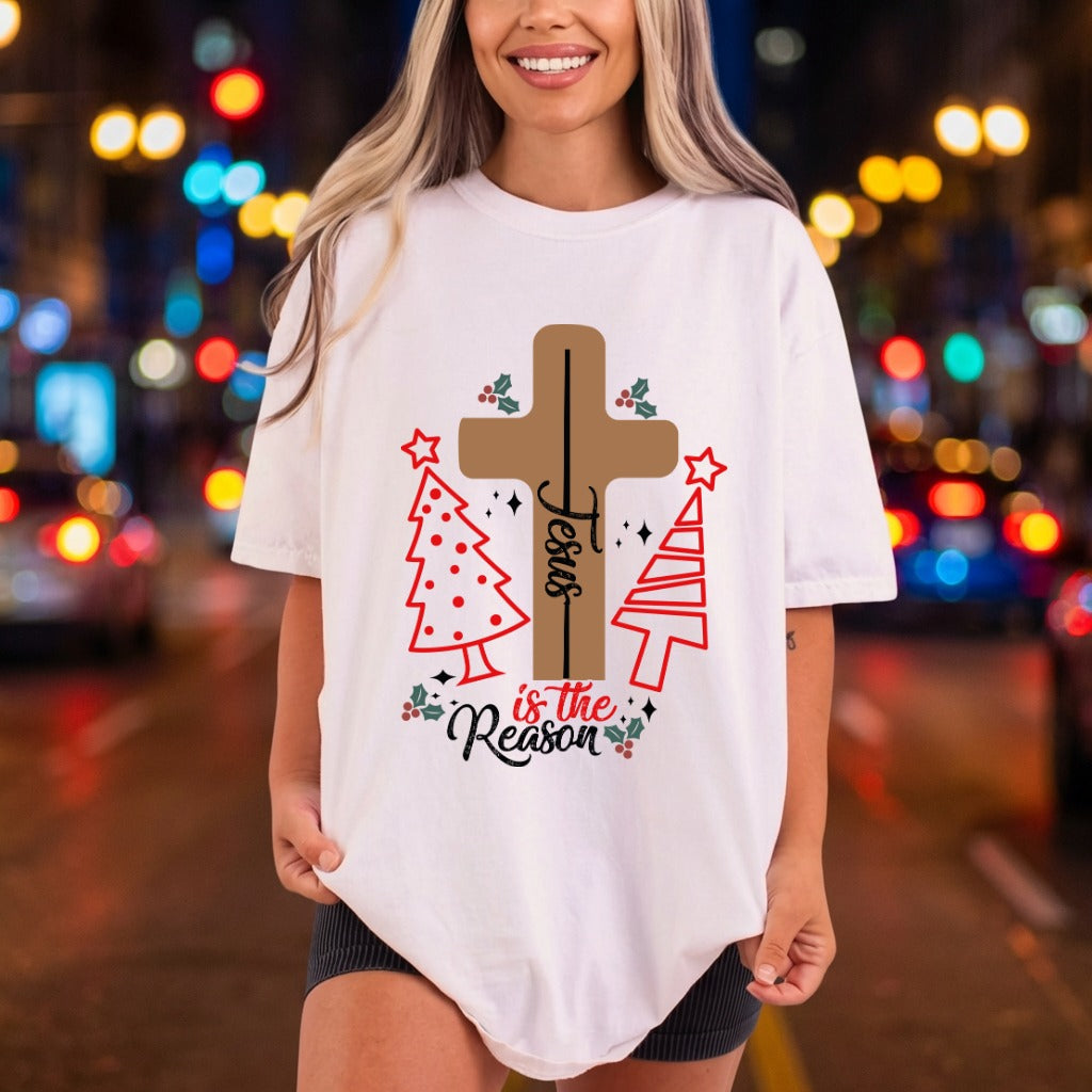 Jesus Reason Christmas Faith Christian Faith Ready to Press DTF Transfer for Dtf