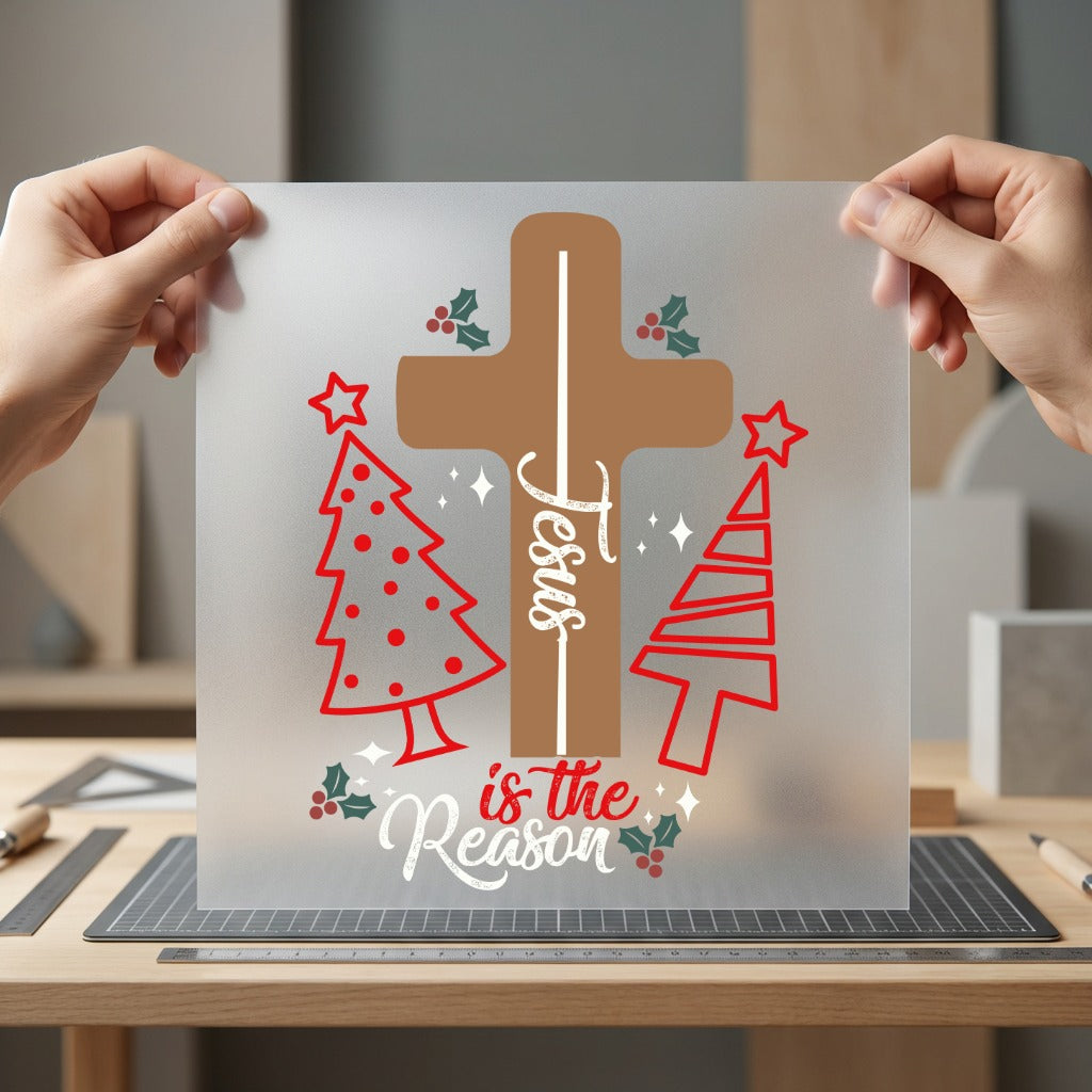 Jesus Reason Christmas Faith Christian Faith Ready to Press DTF Transfer for Dtf