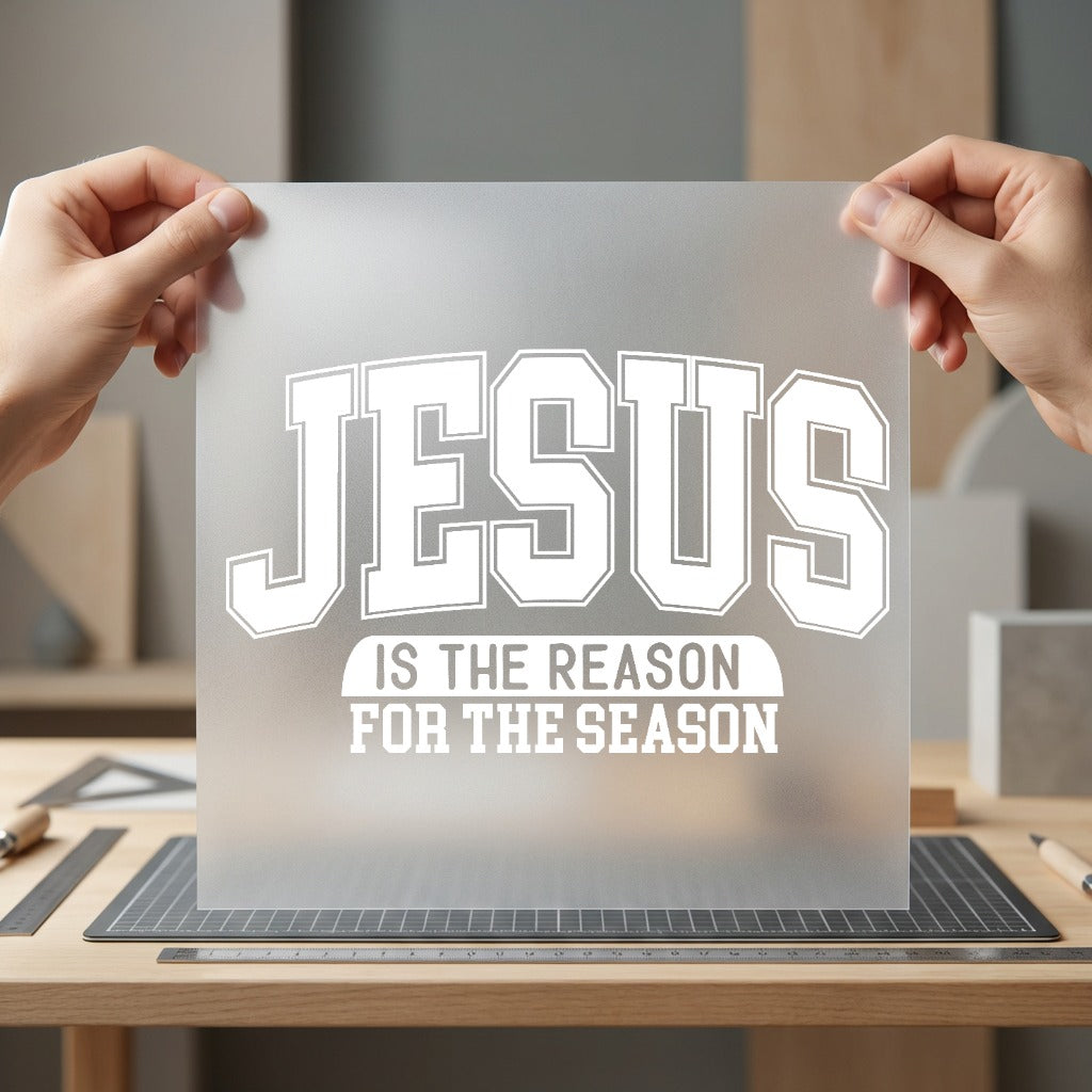 Jesus Reason Retro Collegiate Christian Faith Ready to Press DTF Transfer for Dtf