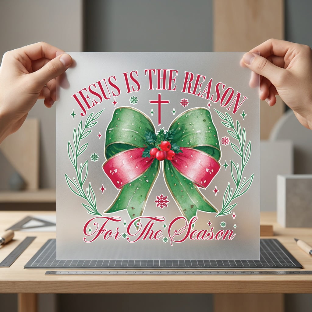 Jesus Reason Season Christmas Christian Faith Ready to Press DTF Transfer for Dtf