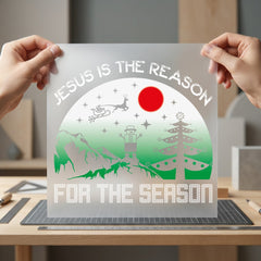 Jesus Reason Season Christmas Christian Faith Ready to Press DTF Transfer for Dtf