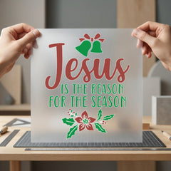 Jesus Reason Season Christmas Christian Faith Ready to Press DTF Transfer for Dtf