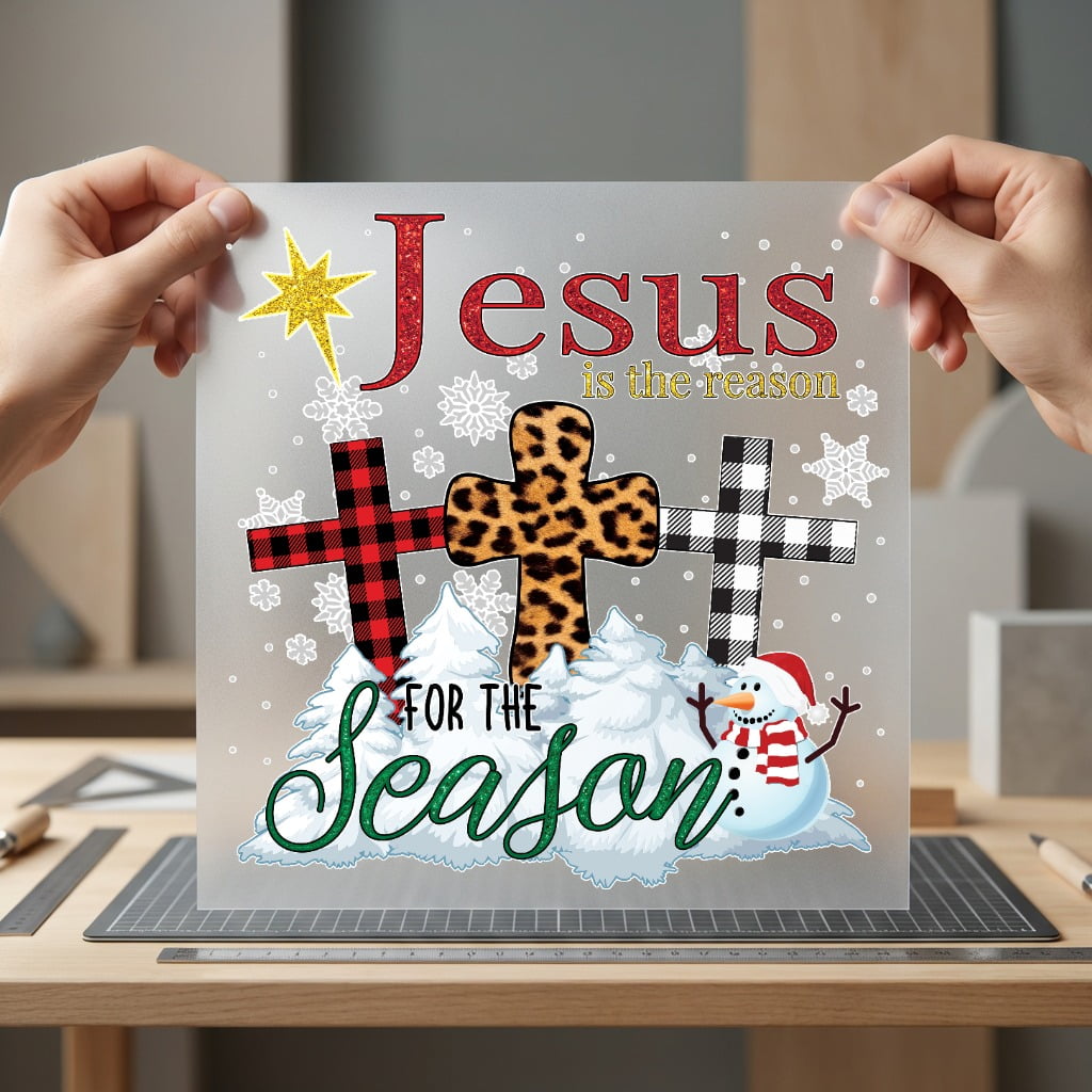 Jesus Reason Season Christmas Christian Faith Ready to Press DTF Transfer for Dtf