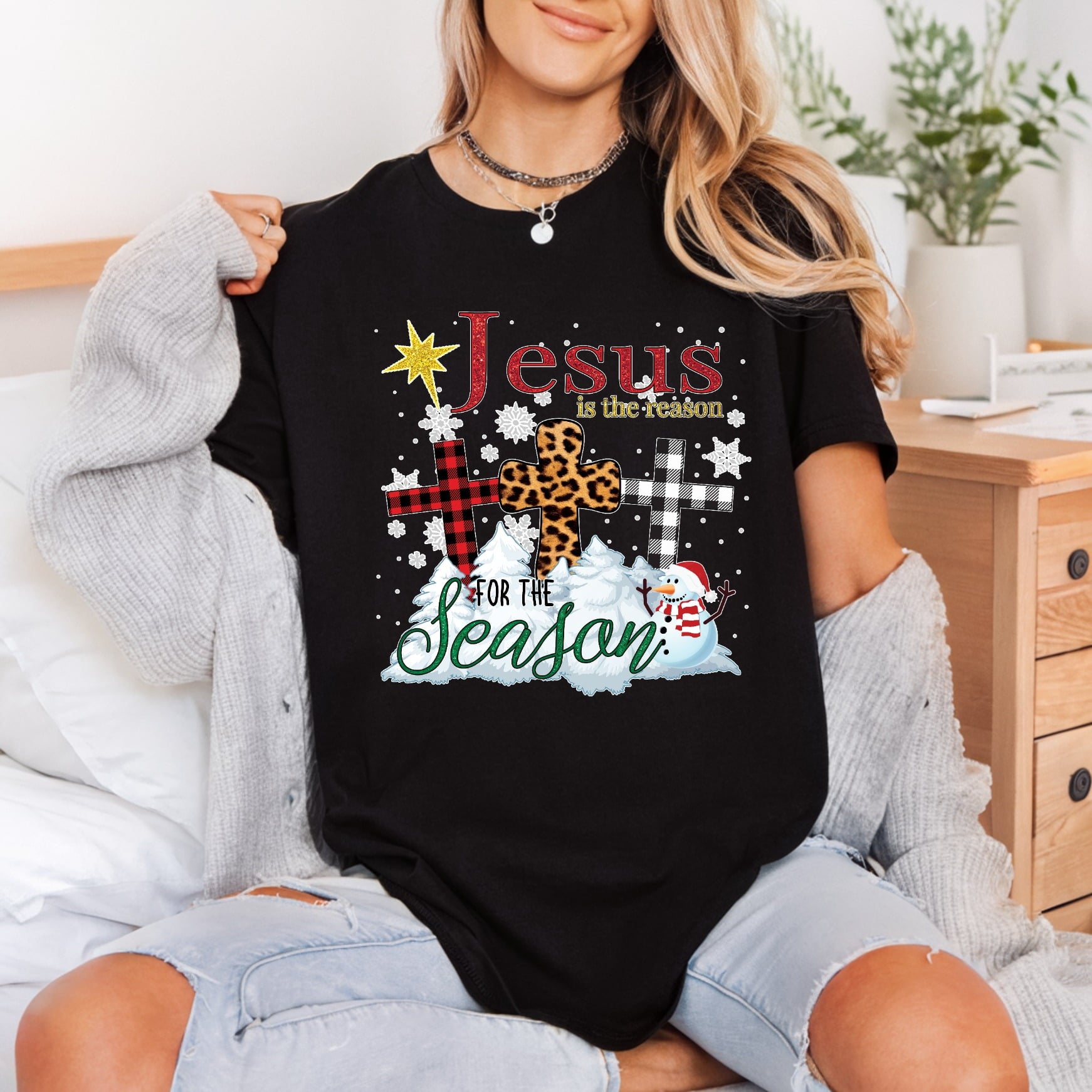 Jesus Reason Season Christmas Christian Faith Ready to Press DTF Transfer for Dtf