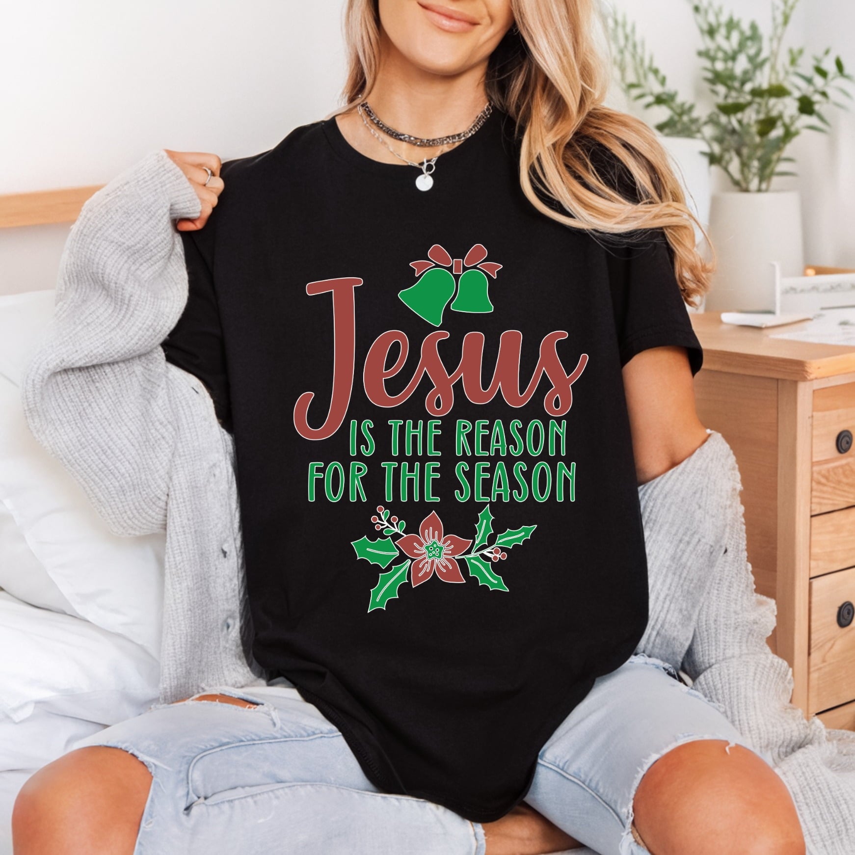Jesus Reason Season Christmas Christian Faith Ready to Press DTF Transfer for Dtf