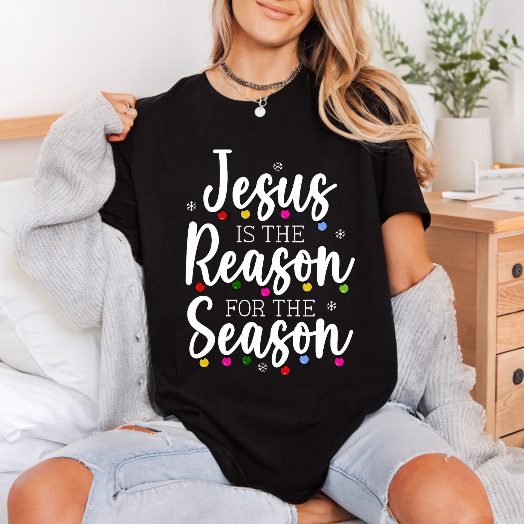 Jesus Reason Season Christmas Christian Faith Ready to Press DTF Transfer for Dtf