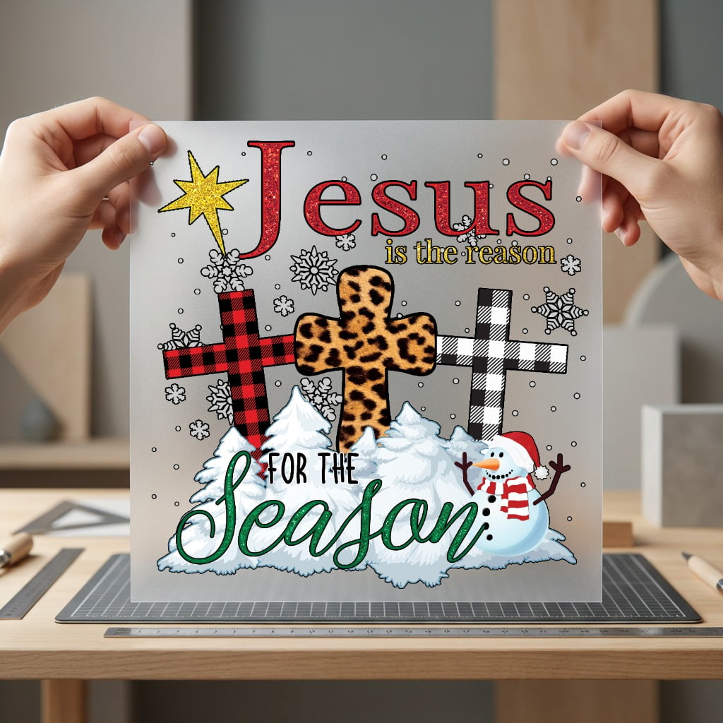 Jesus Reason Season Christmas Christian Faith Ready to Press DTF Transfer for Dtf
