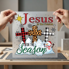 Jesus Reason Season Christmas Christian Faith Ready to Press DTF Transfer for Dtf