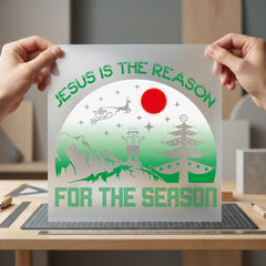 Jesus Reason Season Christmas Christian Faith Ready to Press DTF Transfer for Dtf