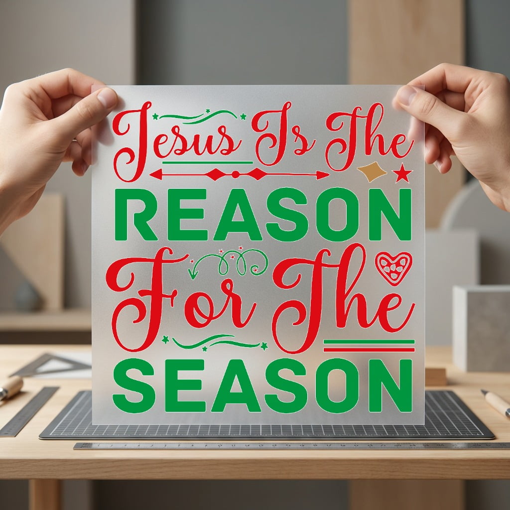 Jesus Reason Season Christmas Christian Faith Ready to Press DTF Transfer for Dtf