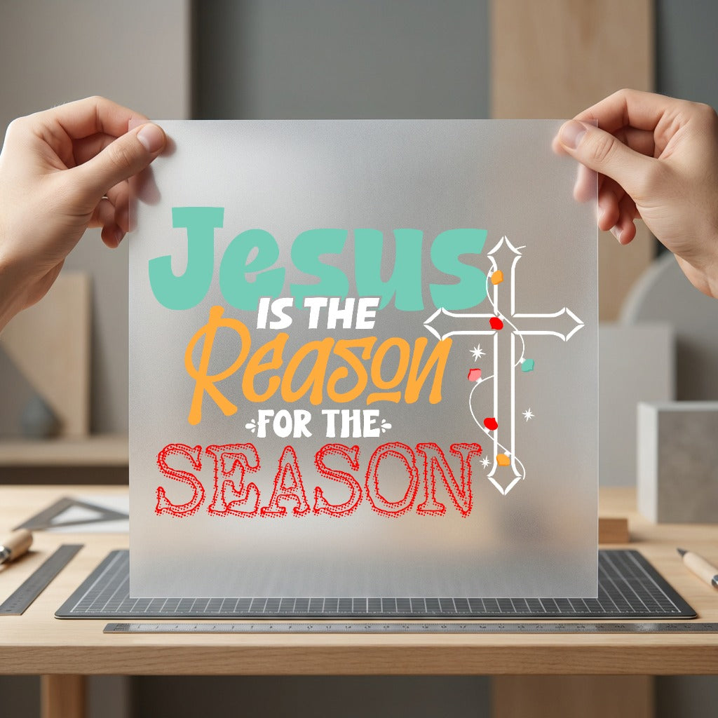Jesus Reason Season Christmas Christian Faith Ready to Press DTF Transfer for Dtf