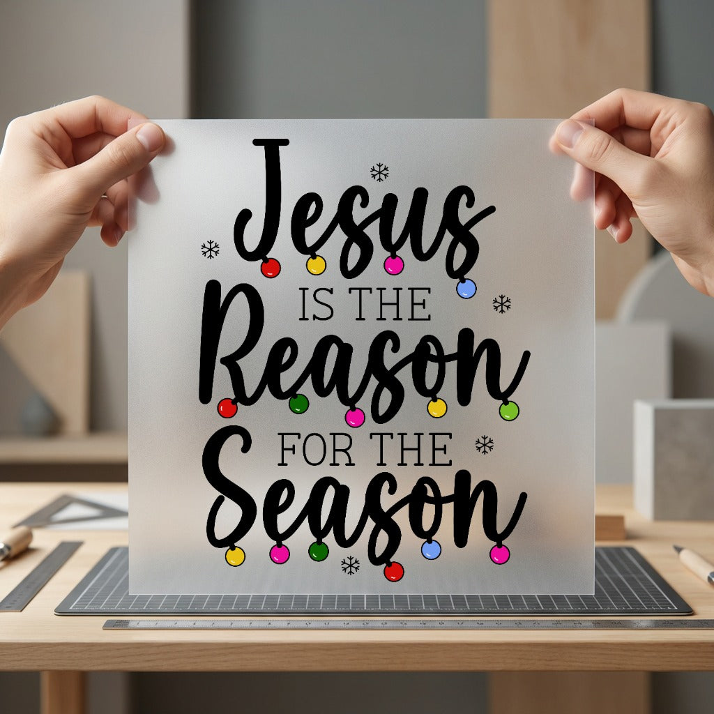 Jesus Reason Season Christmas Christian Faith Ready to Press DTF Transfer for Dtf