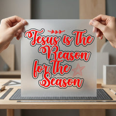 Jesus Reason Season Christmas Christian Faith Ready to Press DTF Transfer for Dtf