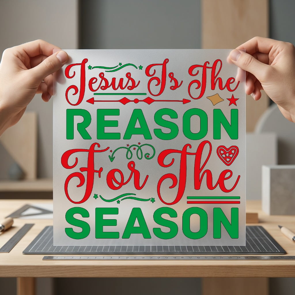 Jesus Reason Season Christmas Christian Faith Ready to Press DTF Transfer for Dtf