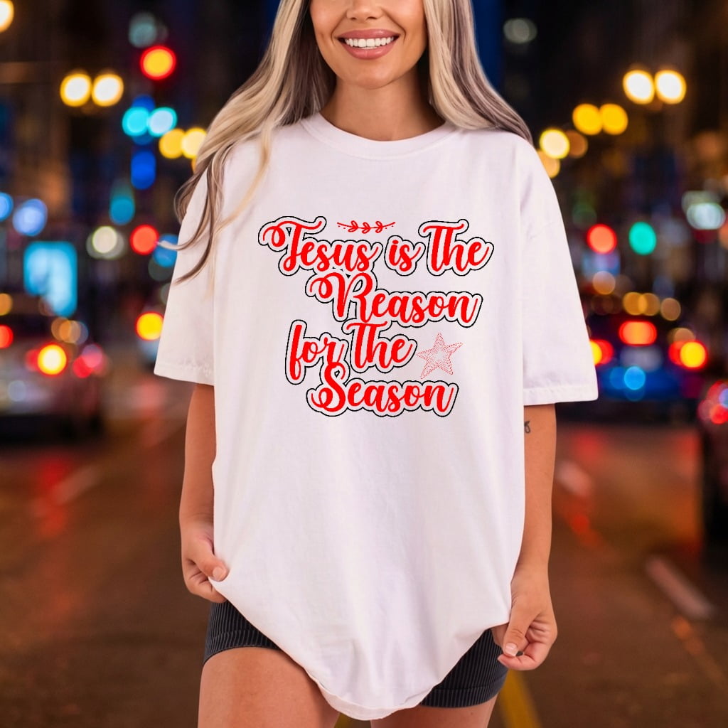 Jesus Reason Season Christmas Christian Faith Ready to Press DTF Transfer for Dtf