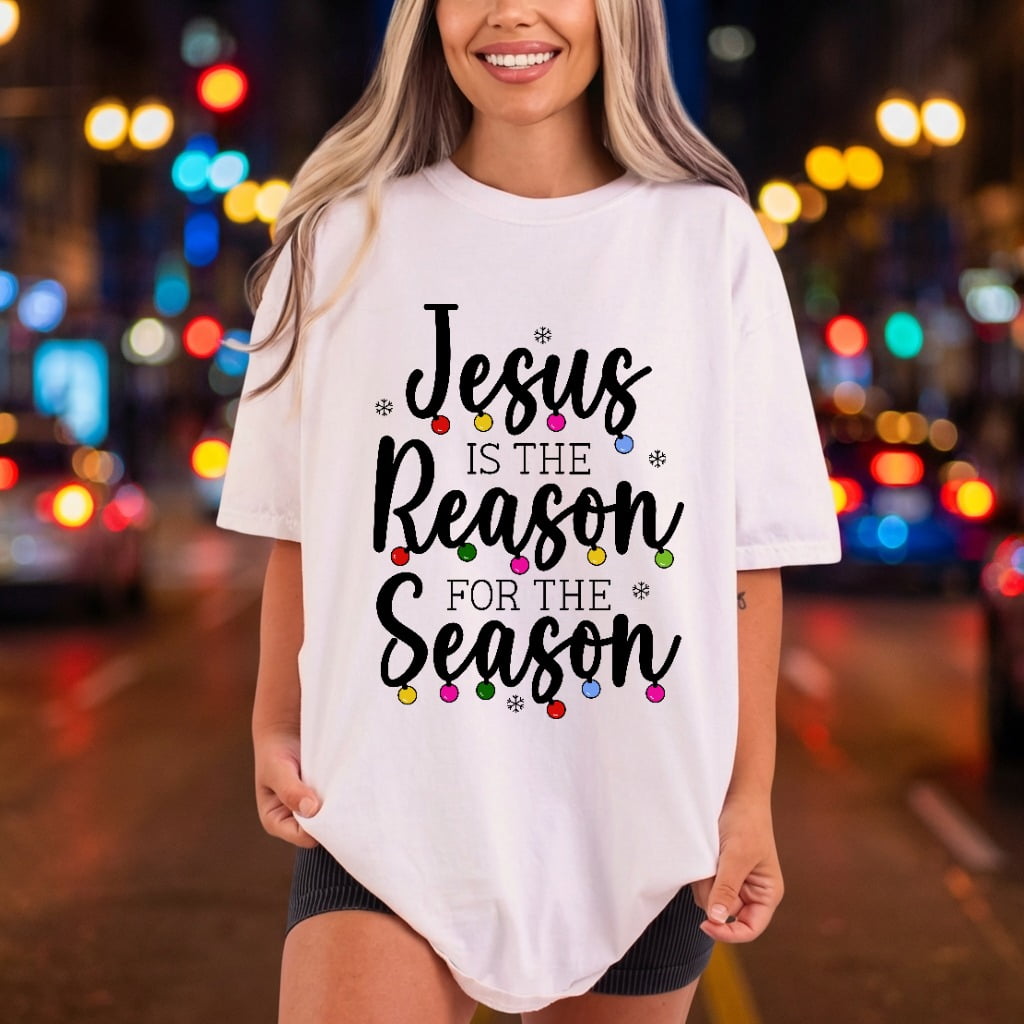 Jesus Reason Season Christmas Christian Faith Ready to Press DTF Transfer for Dtf