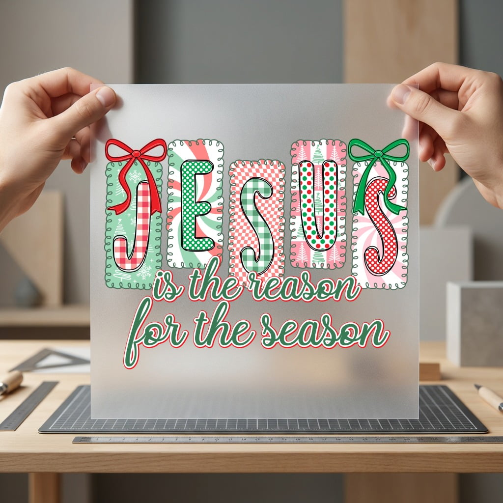 Jesus Reason Season Christmas Christian Faith Ready to Press DTF Transfer for Dtf