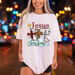 Jesus Reason Season Christmas Christian Faith Ready to Press DTF Transfer for Dtf