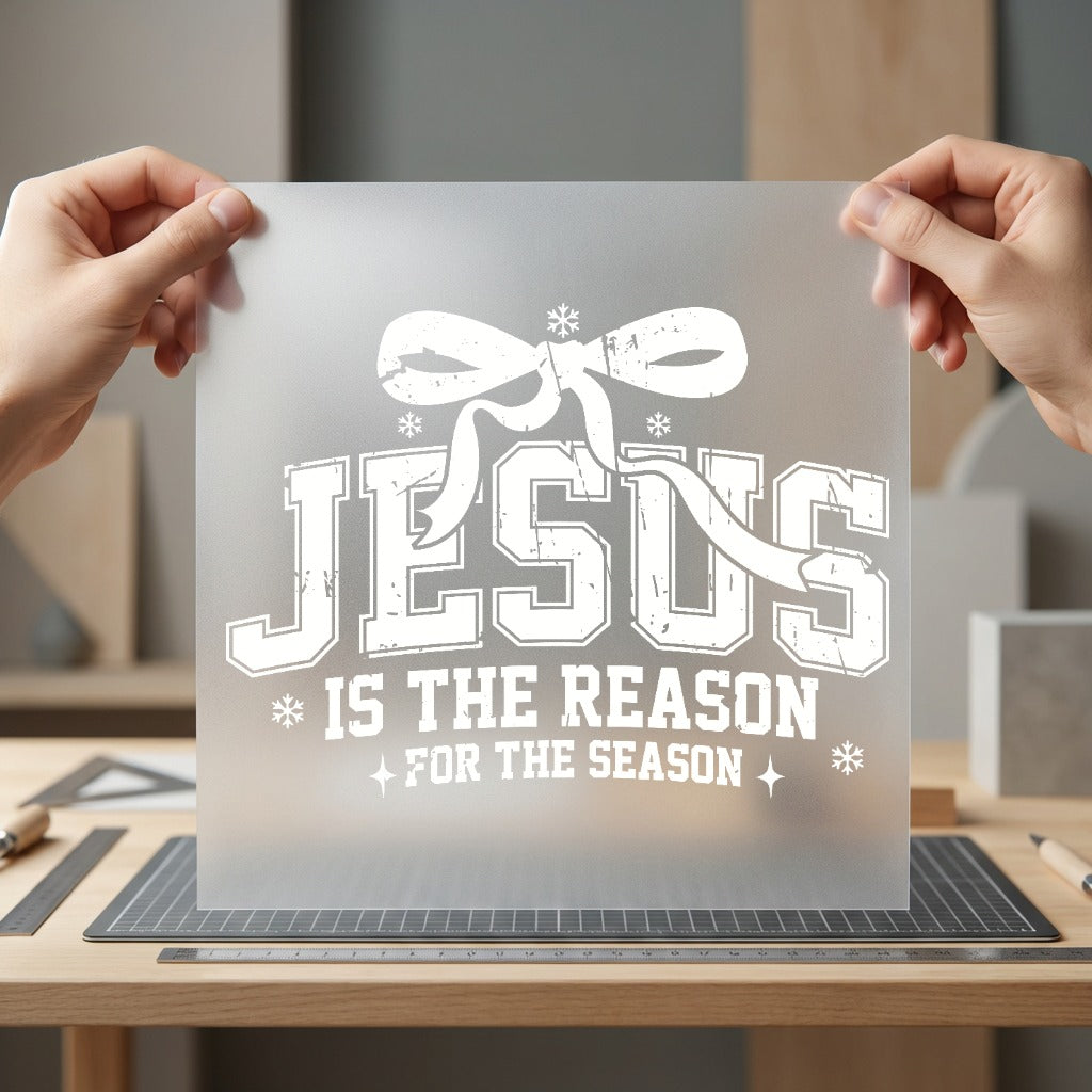 Jesus Reason Season Distressed Christian Faith Ready to Press DTF Transfer for Dtf