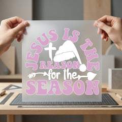 Jesus Reason Season Retro Christian Faith Ready to Press DTF Transfer for Dtf