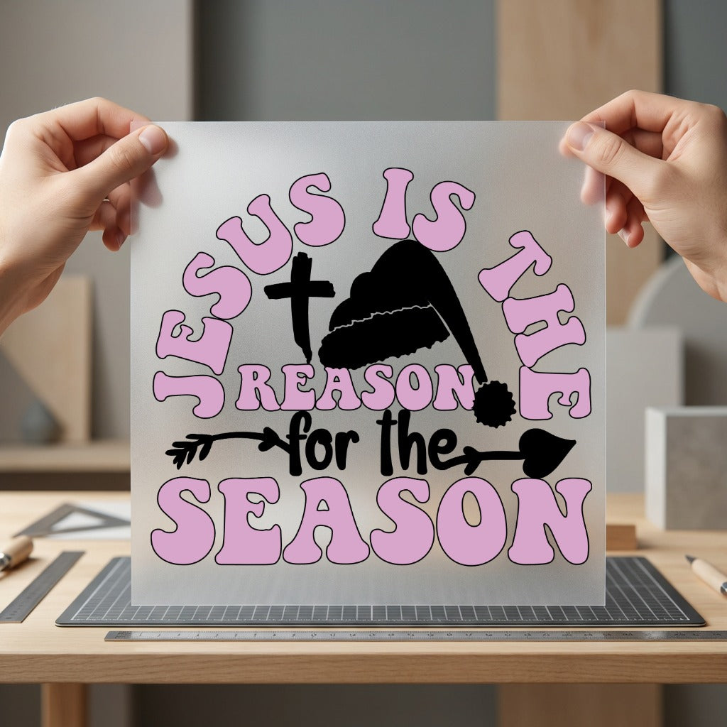 Jesus Reason Season Retro Christian Faith Ready to Press DTF Transfer for Dtf