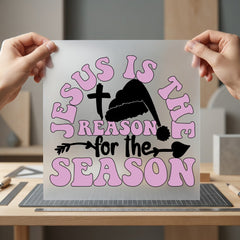 Jesus Reason Season Retro Christian Faith Ready to Press DTF Transfer for Dtf