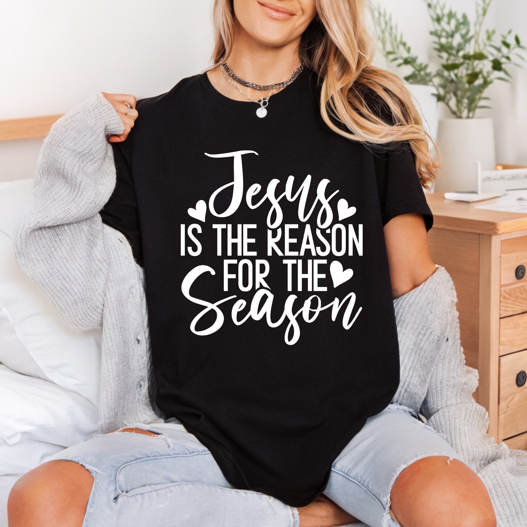 Jesus Reason Season Script Christian Faith Ready to Press DTF Transfer for Dtf