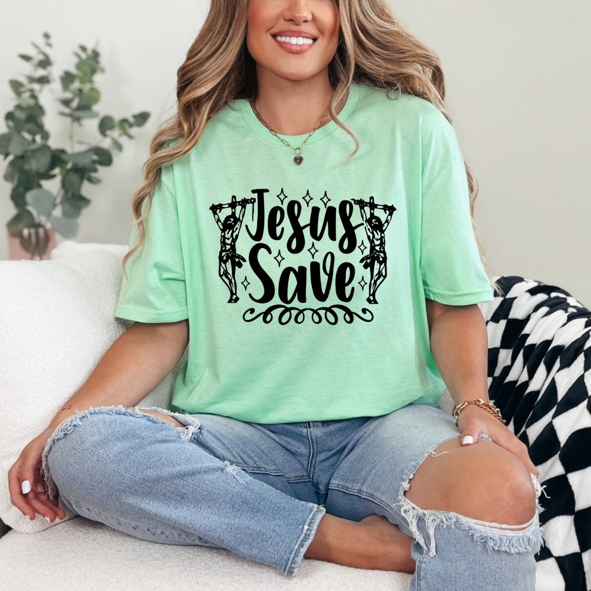 Jesus Save | Redemption & Faith Tee - Luckets.com