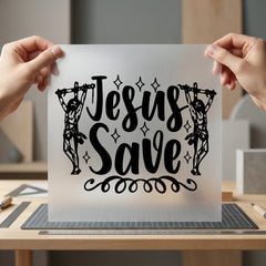Jesus Save Religious Faith Christian Faith Ready to Press DTF Transfer for Dtf
