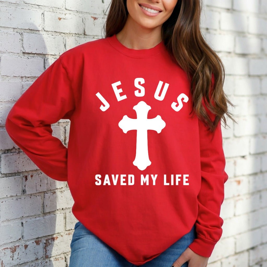 Jesus Saved My Life | Bold Testimony Sweatshirt - Luckets.com
