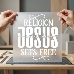 Jesus Sets Free Faith-based Christian Faith Ready to Press DTF Transfer for Dtf