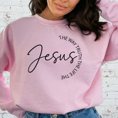Jesus The Way Truth Life | Scriptural Assurance Sweatshirt - Luckets.com