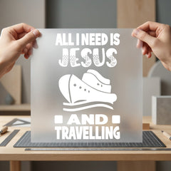 Jesus Traveling Cruise Faith Christian Faith Ready to Press DTF Transfer for Dtf