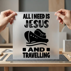 Jesus Traveling Cruise Faith Christian Faith Ready to Press DTF Transfer for Dtf