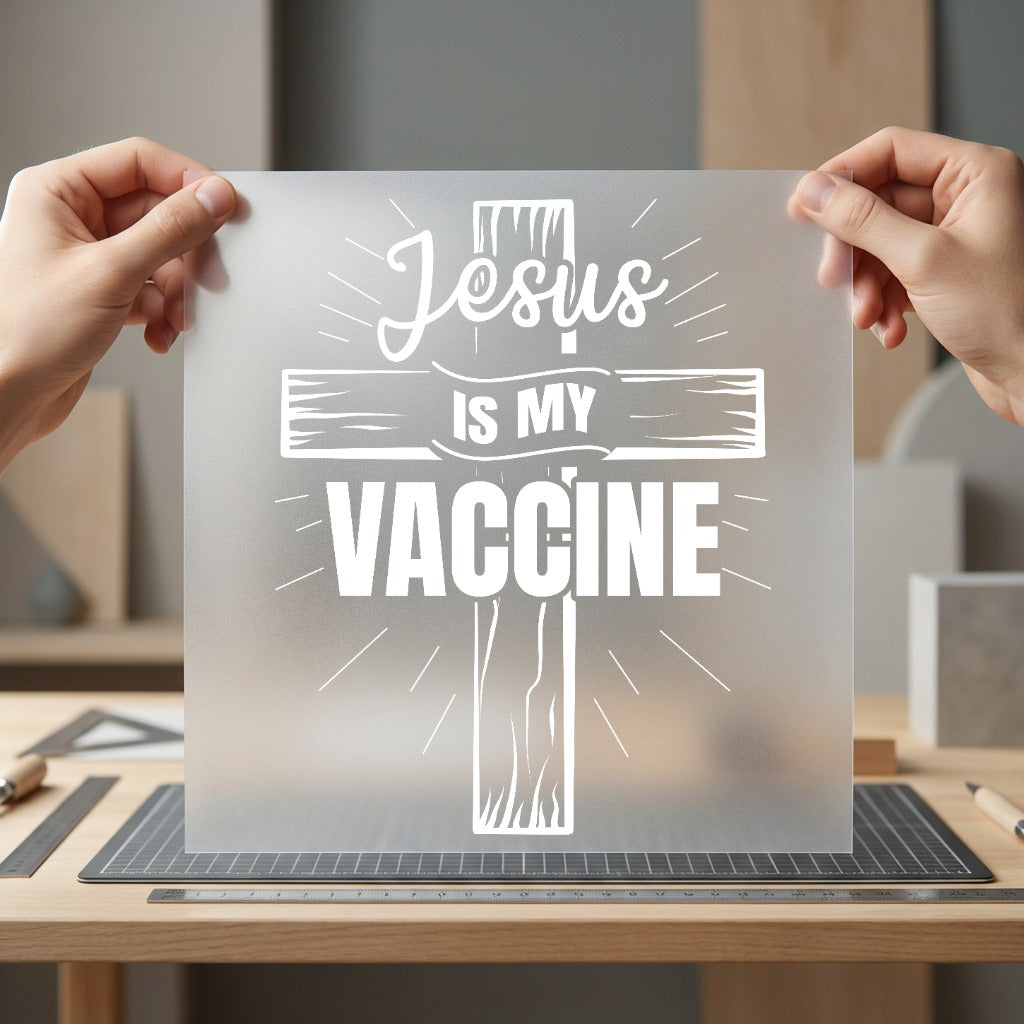 Jesus Vaccine Faith-based Diy Christian Faith Ready to Press DTF Transfer for Dtf