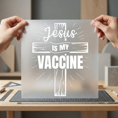 Jesus Vaccine Faith-based Diy Christian Faith Ready to Press DTF Transfer for Dtf