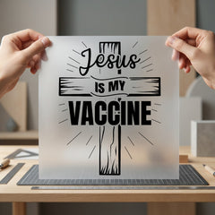 Jesus Vaccine Faith-based Diy Christian Faith Ready to Press DTF Transfer for Dtf