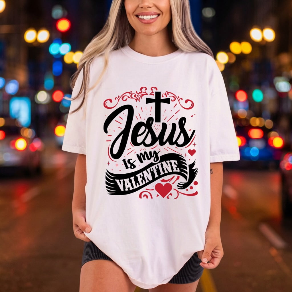 Jesus Valentine Christian Diy Christian Faith Ready to Press DTF Transfer for Dtf